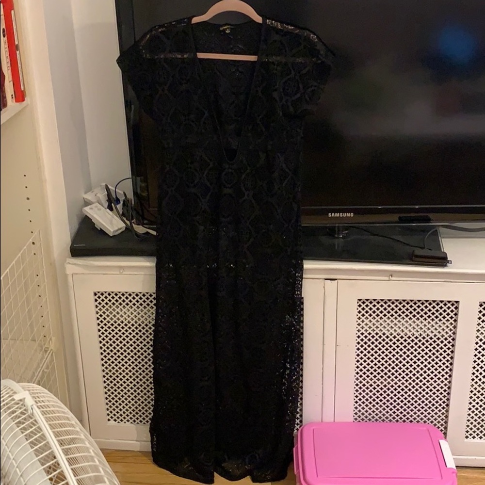 Black maxi coverup